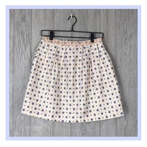 Francesca's Metallic Mini Poof Skirt Sz S